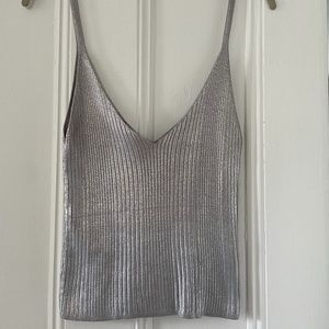 Silver Shimmery Tank
